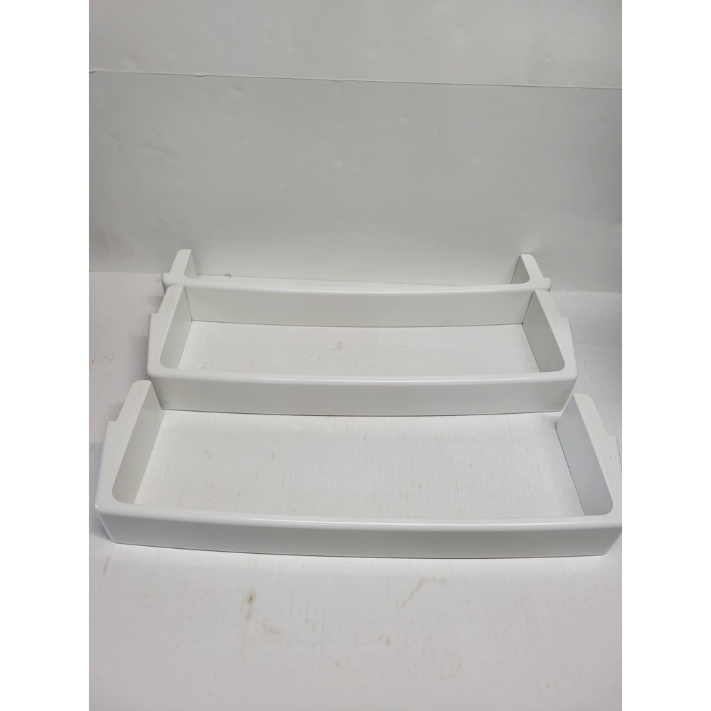 GE Refrigerator Door‎ Shelf Bin 245D1185P001 245D1187 White Set of 3